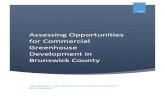 Assessing Opportunities for Commercial …...Assessing Opportunities for Commercial Greenhouse Development in Brunswick County Prepared by: VIRGINIA TECH OFFICE OF ECONOMIC DEVELOPMENT