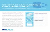 CONTRACT MANAGEMENT FOR SHAREPOINT · Contract Management for SharePoint® Contact Connected Systems today to book a demonstration. sesconnectedsystemscom connectedsystemscom dd Steet