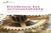 Evidence for accountability - Nuffield Foundation · Evidence for accountability 7 II. The research This briefing paper draws principally on research funded by the Nuffield Foundation