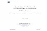 Technical Professional Certificate Based Training White Paper202011%20CPS%20White%20Paper.pdf · Page 1 of 66. Technical Professional . Certificate Based Training . White Paper .