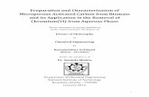 Preparation and Characterization of Microporous Activated ... · This is to certify that the thesis entitled ‘Preparation and Characterization of Microporous Activated Carbon from