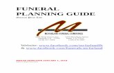 FUNERAL PLANNING GUIDE - Amazon S3 funeral pla… · FUNERAL PLANNING GUIDE General Price List 1901 Burg Jones Lane 1223 Broadway Street ... Arrangement for payment of goods and services