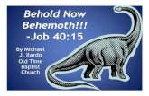 Behold Now Behemoth -Job 40:15 - etvfc.orgetvfc.org/presentations/ppt/behemoth.pdf · • “Dinosaurs lived millions of years ago. The first dinosaurs lived 225 million years ago.