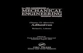 Chapter 12: Materials Adhesives - Rutgers University · Chapter 12: Materials Adhesives Richard L. Lehman Edited by Frank Kreith and Yogi Goswami Published August, 2004. This book