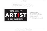 2018 McKnight Information Session · 2018-02-20 · 2018 McKnight Information Session. About the McKnight Artist Fellowships ... • February 16, 2018 Christian Viveros-Fauné in