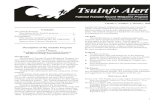 TsuInfo Alert, January 1999 - WA - DNR · TsuInfo Alert, vol. 1, no. 1, January 1999 3 New Tsunami Mitigation Materials for the TsuInfo Program November 1 through December 31, 1998