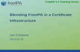 Blending FreeIPA in a Certificate Infrastructure...3 FreeIPA 3.3 Training Series FreeIPA and PKI (2) FreeIPA server LDAP PKI KDC HTTP DNS CLI/UI certmonger NTP certificates certmonger