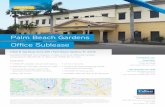 Palm Beach Gardens - LoopNet...Palm Beach Gardens Office Sublease Located in Mirasol Town Square, a Class A, 12-acre office park project comprised of 105,000 SF of office and 15,000