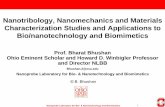 Nanotribology, Nanomechanics and Materials ... › kamal3 › nmm › note 4a.pdf · Nanoprobe Laboratory for Bio- & Nanotechnology and Biomimetics Outline • Introduction Nanotribology