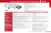 PFP Premium Stainless Steel Liquid Filled Pressure Gauges · 2020-03-27 · PFP Premium Stainless Steel Liquid Filled Gauge 48 Tel: 1-800-WINTERS / WINTERS INSTRUMENTS Other ranges