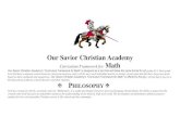 Our Savior Christian Academy Curriculum …...Number and Operations Our Savior Christian Academy Curriculum Framework for: Math Our Savior Christian Academy’s “Curriculum Framework