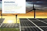Trends to watch in alternative energy - Deloitte United States · 2020-05-15 · Trends to watch in alternative energy . Firmly entrenched in the mainstream, alternative energy’s