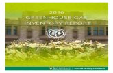 2016 GREENHOUSE GAS INVENTORY REPORT 1 آ  The greenhouse gas inventory catalogues the six GHG gases