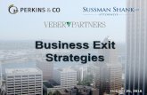 Business Exit Strategies - Perkins & Coperkinsaccounting.com/wp-content/uploads/Exit-Succession-Plannin… · Business Exit . Strategies . October 25, 2016 . ... “40% agreed that