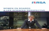 Women on Boards: a Life sciences’ PersPective...4 2012/rsa/Women on Boards: a Life sciences’ PersPective Since the publication of the Davies report, the proportion of women on