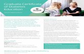Graduate Certificate - Deakin University · Graduate Certificate in Diabetes Education was a deciding factor in choosing to study this course. The course structure also best suited