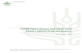 CGIAR Open Access and Open Data Phase I (2015) Progress Report€¦ · CGIAR Open Access and Open Data Phase I (2015) Progress Report: ... to comply with whichever OA/OD policy the