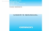 V640 Users Manual - Omron...V640 SERIES Cat. No. Z167-E1-06A AMPLIFIER UNIT V640-HAM11-V2 CIDRW HEAD V640-HS61 CIDRW CONTROLLER V700-L22 LINK UNIT V700-L11 USER’S MANUAL Introduction