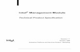 Intel Management Module · Intel® Management Module Technical Product Specification Revision 1.1 October, 2006 Enterprise Platforms and Services Division - Marketing