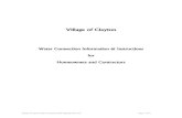 Village of Clayton - Amazon Web Services · 2017-07-27 · Village of Clayton Water Connection SOP Updated 20131125 Page 4 of 14 1.0 Purpose The purpose of this document is to describe