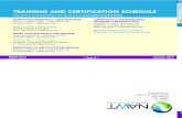 TRAINING AND CERTIFICATION SCHEDULE - NAWT · 2019-04-24 · TRAINING AND CERTIFICATION SCHEDULE ... Send to the NAWT office address in the masthead or email to info@nawt.org. Thank