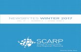 NEWSBYTES WINTER 2017 · 2017-03-08 · SCARP NewsBytes Winter 2017 2 The SCARP community is very busy this term. On February 2 and 3, the Canadian Professional Standards Board (PSB)