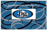 BACKPACK GEAR UNIFORM 2018 · Backpack Gear, Inc 1307 E. Landstreet Road Orlando, FL 32824 TEL: (407)240-2343 FAX: (407)240-2342 email: info@backpackgearinc.com