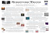 Since 1956 September 2018 Price List - Scripture Truthscripturetruth.com/custom/Sep2018PDF.pdfW.E. Vine’s New Testament Word Pictures Set by W.E. Vine with F.F. Bruce Using the KJV