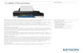 DATASHEET L1800 ITS printer - Conceptum printers/L1800... · L1800 ITS printer DATASHEET Epson's first A3+ 6-colour ink tank system printer delivers ultra-low cost printing of photos