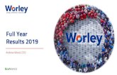 Full Year Results 2019 - worleyparsons.com/media/Files/W/... · Full year results 2019. 2. Disclaimer. The information in this presentation about WorleyParsons Limited and its activities