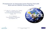 SLR and the GRACE Gravity Mission Prospects for …...International Laser Ranging Workshop October 7-11, 2002 Prospects for an Improved Lense-Thirring Test with SLR and the GRACE Gravity