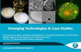 Emerging Technologies & Case Studies - ASAGA · •The supercritical temp and pressure for CO 2 to be in fluid state is low e.g. 31°C and 74 bar respectively Emerging Technologies