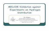 MELCOR Validation against Experiments on Hydrogen Distribution · 2020-01-09 · MELCOR Validation against Experiments on Hydrogen Distribution Jiri Duspiva Nuclear Research Institute
