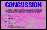 CONCUSSION - Amazon Web Servicessportlomo-userupload.s3.amazonaws.com/uploaded/galleries/...STOP training or playing immediately INFORM your team medic, coach, parent, teammates REST