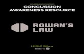GOVERNMENT OF ONTARIO CONCUSSION AWARENESS … · 2019-06-28 · A concussion is a serious injury. While the effects are typically short-term, a concussion can lead to long-lasting