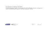 Guidance Note H1402 Packaging and Transport of waste from …€¦ · Guidance Note: Packaging and Transport of waste from suspect and confirmed cases of the Ebola Virus Revision