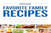 The American Family Insurance Back to the Family Dinner Table …cosmopolitancornbread.com/wp-content/uploads/2014/12/... · 2014-12-28 · FAVORITE FAMILY RECIPES The American Family