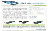 D150 Voice Transcoding Series HIGHLIGHTS · Most IP telephony applications require the use of multiple types of voice codecs, which are used to digitally compress voice signals, to