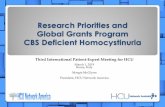 Research Priorities and Global Grants Program CBS ... · 2021 . Earliest market launch 2025 . Eng. RBC-CBS . Rubius Therapeutics : Lead Optimization . TBD : Enzyme Replacement Therapy