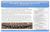 PBPA Newsletter – Issue 44 September 2017 Pope Band Notes · *FNB practices 4–5 p.m. before every game (includes CMB) Pope Band Notes 3001 Hembree Rd. Marietta GA 30062 PBPA Newsletter