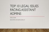 TOP 10 LEGAL ISSUES FACING ASSISTANT ADMINS › upload › Heidi...TOP 10 LEGAL ISSUES FACING ASSISTANT ADMINS HEIDI J. ALDER EDUCATION LAW, LEAR & LEAR, LLP. ... ( ie, sexting) is