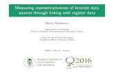 Measuring representativeness of Internet data sources ...Measuring representativeness of Internet data sources through linking with register data Author: Maciej Beresewicz 0.5cm Department