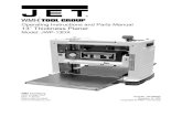 Operating Instructions and Parts Manual 13” Thickness Planercontent.jettools.com/manuals/m_708532.pdf · 11. Do not operate this planer while tired or under the influence of drugs,