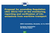 Proposal for amending Regulation (EU) 2015/757 on the … · 2019-11-07 · Climate Action Proposal for amending Regulation (EU) 2015/757 on the monitoring, reporting and verification