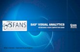 SAS VISUAL ANALYTICSANALYTICS SAS® VISUAL ANALYTICS •Analytics designed for the masses –approachable analytics •Powerful analytical models utilized behind a simple point and
