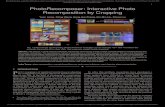 PhotoRecomposer: Interactive Photo Recomposition by Cropping › papers › TVCG-2017-image... · 2018-10-12 · u (, (C);). c