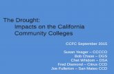 The Drought: Impacts on the California Community Colleges › documents › 2015CCFCDroughtPresentation.pdfDrought – State of Emergency • Governor’s Executive Order B-29-15 –25%