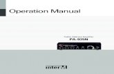 Operation Manual - Inter-Minternational.inter-m.net/_upload/product/3/PA-935N_dw_usermanual… · 7(5(2 $8;,13876 pp 756 -$&. 29(55,'(6 (852 $8; ,1387 /() 7 $1' 5,*+ $5 ( 68 0'7 21