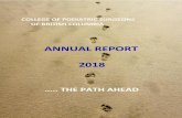 ANNUAL REPORT 2018 - College of Podiatric Surgeons of ... · COLLEGE OF PODIATRIC SURGEONS OF BRITISH COLUMBIA 2018 ANNUAL REPORT The College exists to regulate the practice of podiatry
