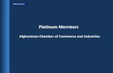 Afghanistan Chamber of Commerce and Industries import-exportimport-export.ir/25/Afghanistan/Registered_Platinum_Members.pdf · Mohammad Baraki , Jad-e-Shahid Ajmal info@ehtlc.com